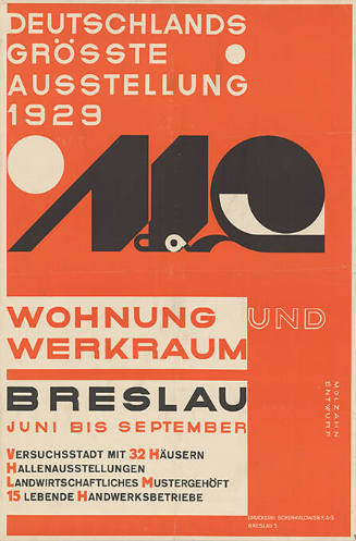 Deutschlands grösste Ausstellung 1929, Wohnung und Werkraum, Breslau