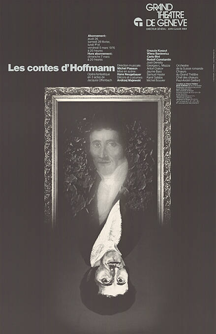 Les contes d’Hoffmann, Jacques Offenbach, Grand Théâtre de Genève