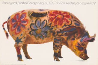 Bank by Andy Warhol. Gaudy savings by RCA Color Scanner. Pretty as a pigture, huh?