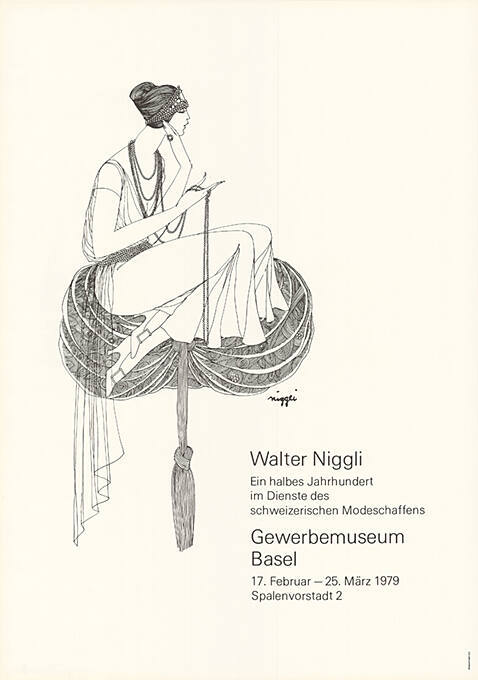 Walter Niggli, Ein halbes Jahrhundert im Dienste des schweizerischen Modeschaffens, Gewerbemuseum Basel