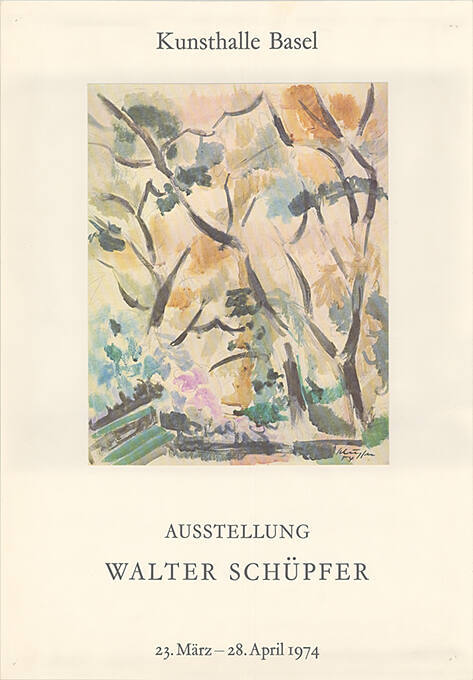 Walter Schüpfer, Kunsthalle Basel