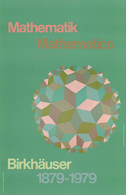 Mathematik, Mathematics, Birkhäuser 1879–1979