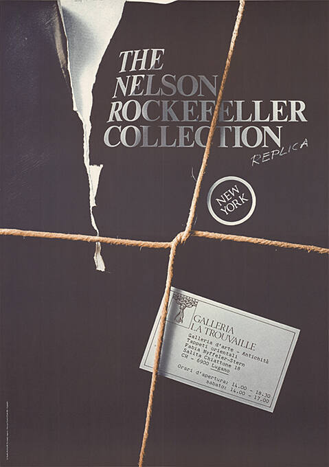 Nelson Rockefeller Collection New York, Replica, Galleria La Trouvaille, Lugano