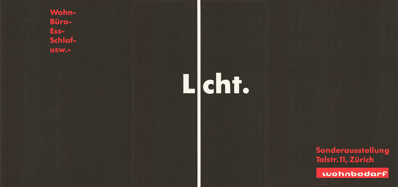 Licht, Sonderausstellung, Wohnbedarf