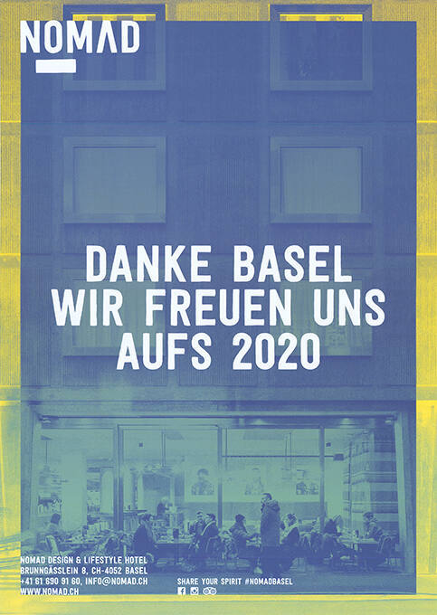 Danke Basel wir freuen uns aufs 2020, Nomad Design & Lifestyle Hotel Basel