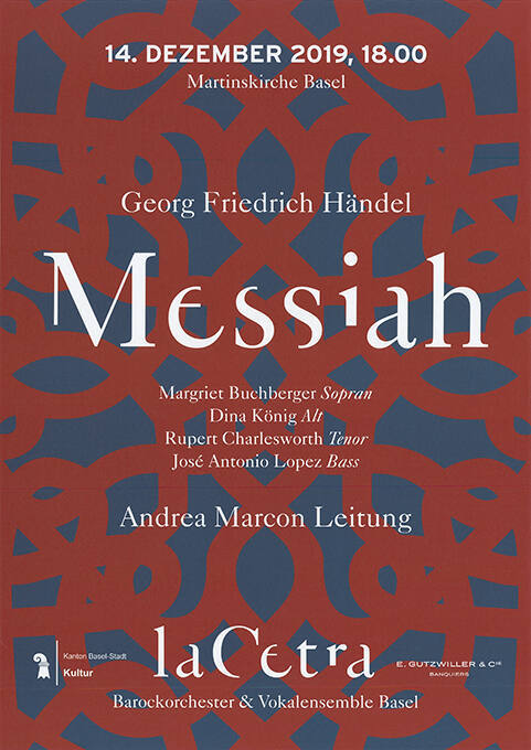 Messiah, Georg Friedrich Händel, La Cetra, Martinskirche Basel