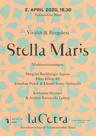 Stella Maris, Vivaldi & Pergolesi, La Cetra, Peterskirche Basel