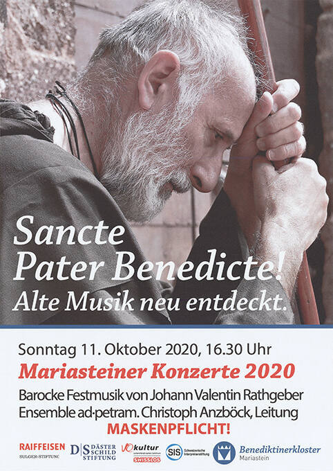 Sancte Pater Benedicte! Mariasteiner Konzerte 2020