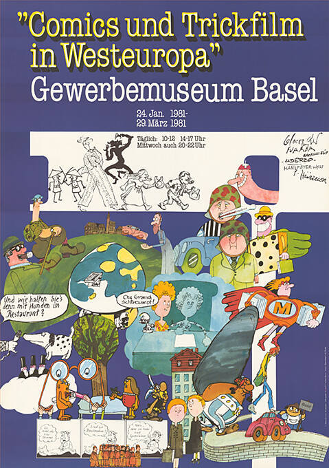 “Comics und Trickfilm in Westeuropa”, Gewerbemuseum Basel