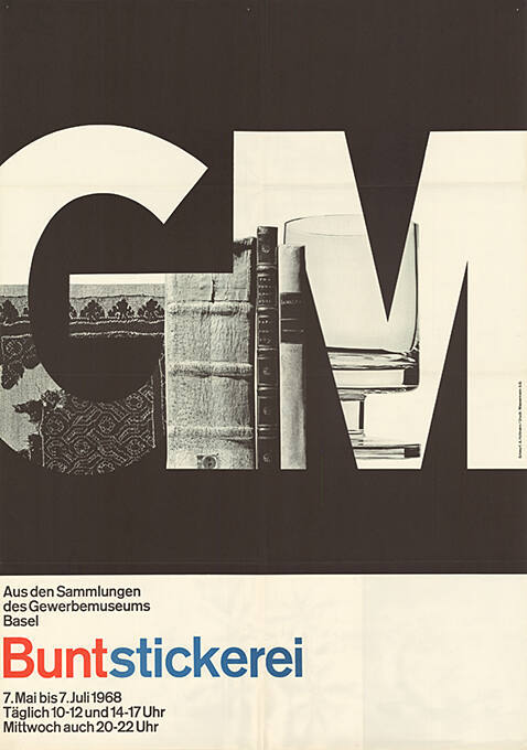 GM, Buntstickerei, Gewerbemuseum Basel