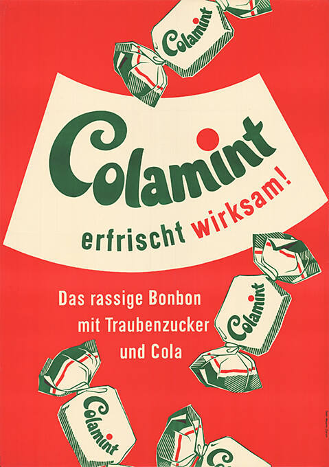 Colamint erfrischt wirksam! Das rassige Bonbon mit Traubenzucker und Cola