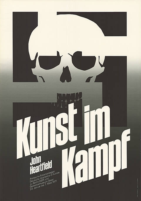 Kunst im Kampf, John Heartfield, Politische Fotomontagen, Gewerbemuseum Basel