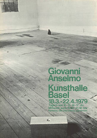 Giovanni Anselmo, Kunsthalle Basel