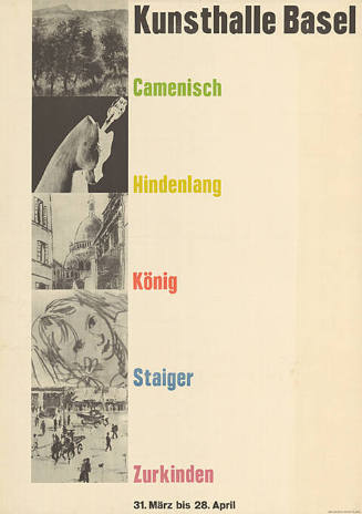 Camenisch, Hindenlang, König, Staiger, Zurkinden, Kunsthalle Basel