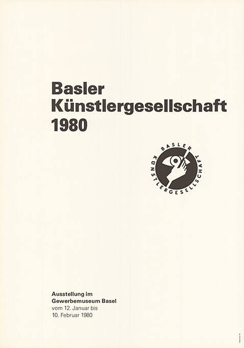 Basler Künstlergesellschaft 1980, Gewerbemuseum Basel