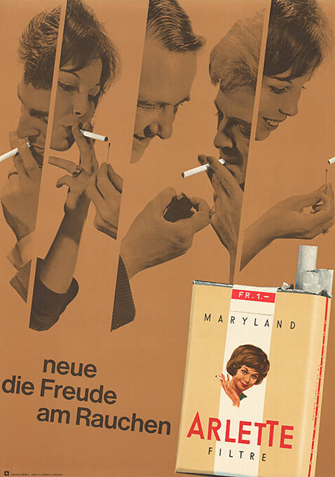 Arlette Cigarettes, Maryland, die neue Freude am Rauchen