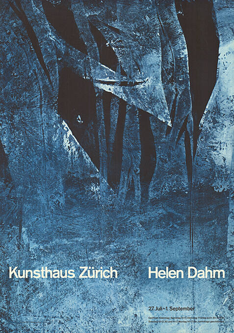 Helen Dahm, Kunsthaus Zürich