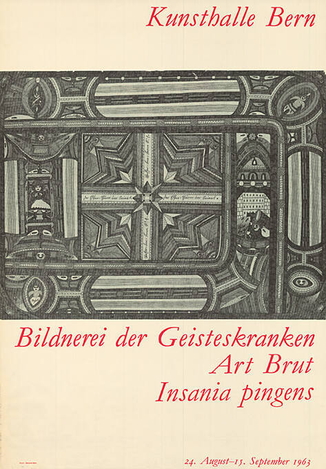 Bildnerei der Geisteskranken, Art Brut, Insania pingens, Kunsthalle Bern