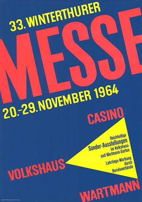 33. Winterthurer Messe, Casino  Volkshaus Wartmann