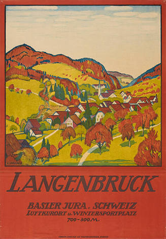 Langenbruck, Basler Jura, Schweiz, Luftkurort u. Wintersportplatz