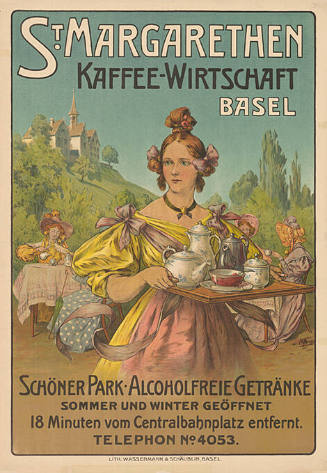 St. Margarethen, Kaffee-Wirtschaft, Basel, Schöner Park, Alcoholfreie Getränke