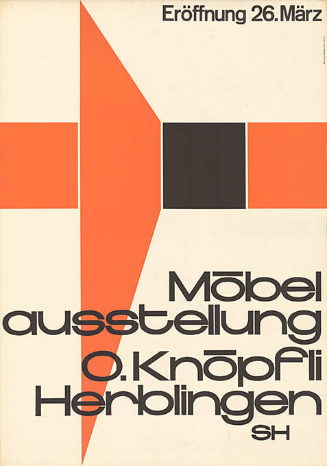 Möbelausstellung, O. Knöpfli, Herblingen SH