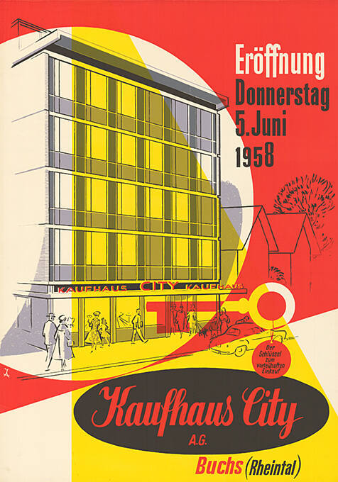 Eröffnung Kaufhaus City, Buchs