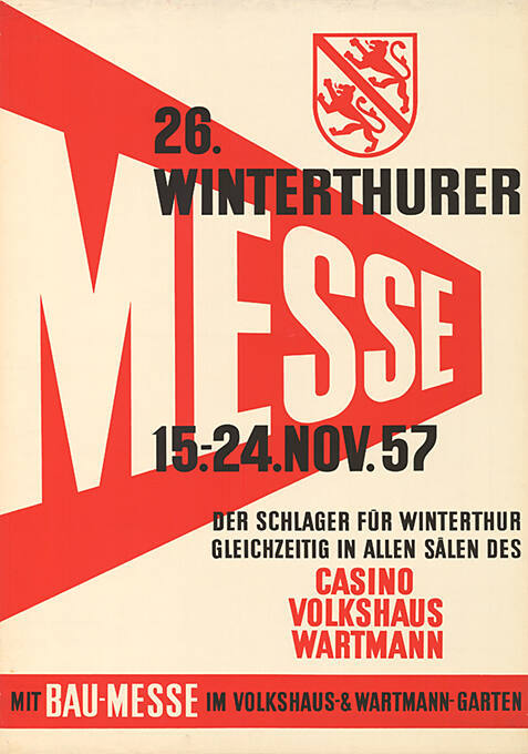 26. Winterthurer Messe, Casino Volkshaus Wartmann