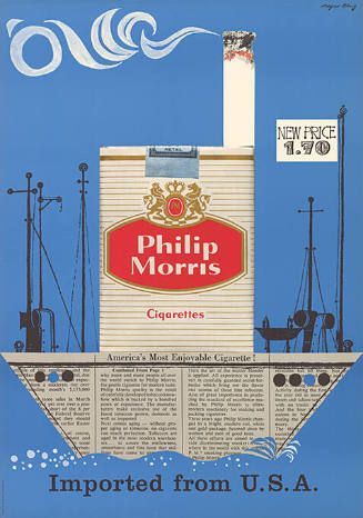 Philip Morris, America’s Most Enjoyable Cigarette! Imported from U.S.A.