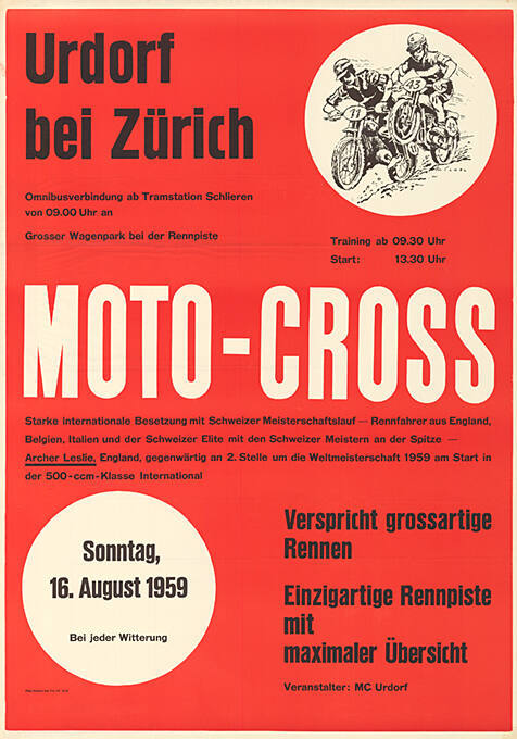 Urdorf bei Zürich, Moto-Cross