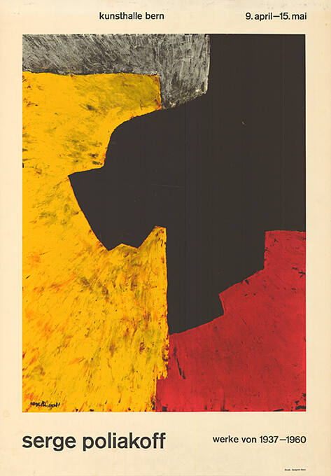 Serge Poliakoff, Kunsthalle Bern