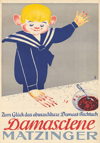Zum Glück das abwaschbare Damast-Tischtuch Damasclene, Matzinger