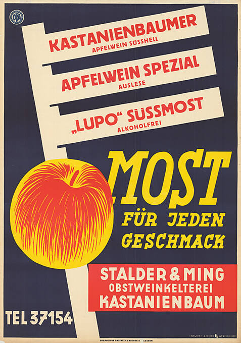 Most für jeden Geschmack, Kastanienbaumer, Apfelwein spezial, Lupo Süssmost, Stalder & Ming