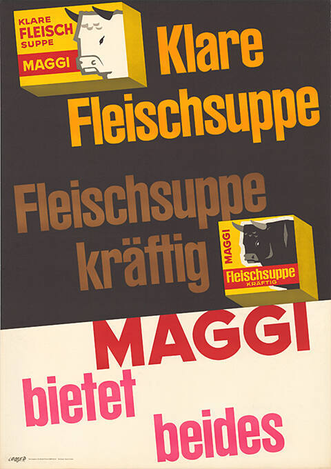 Klare Fleischsuppe, Fleischsuppe kräftig, Maggi bietet beides