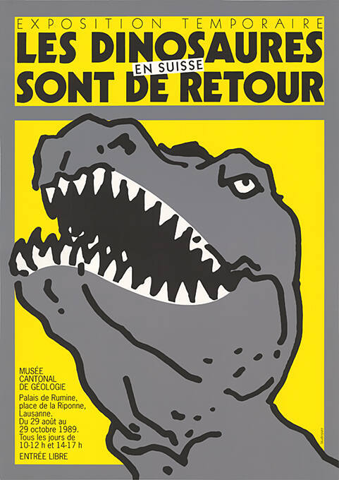 Les Dinosaures sont de retour en Suisse, Musée Cantonal de Géologie, Lausanne