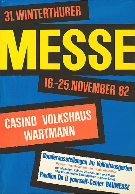 31. Winterthurer Messe, Casino Volkshaus Wartmann