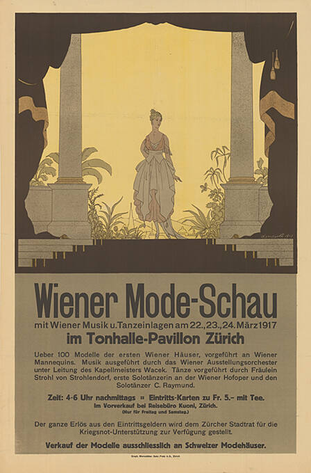 Wiener Mode-Schau, Tonhalle-Pavillon Zürich