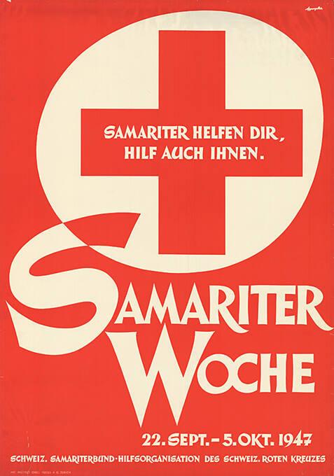 Samariter helfen Dir, hilf auch Ihnen. Samariter Woche