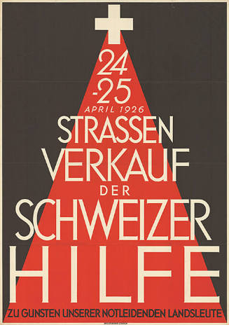 Strassenverkauf der Schweizerhilfe zu Gunsten unserer notleidenden Landsleute