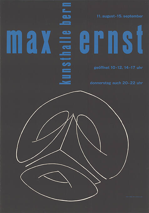 Max Ernst, Kunsthalle Bern