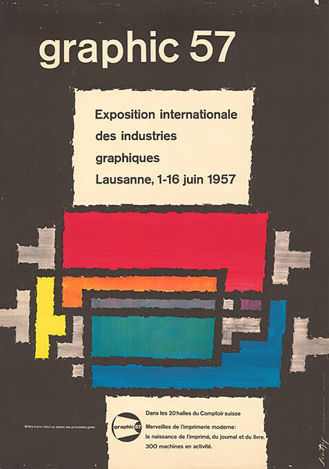 Graphic 57, Exposition internationale des Industries graphiques, Comptoir Suisse, Lausanne