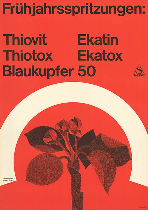 Frühjahrsspritzungen: Thiovit, Ekatin, Thiotox, Ekatox, Blaukupfer 50, Sandoz