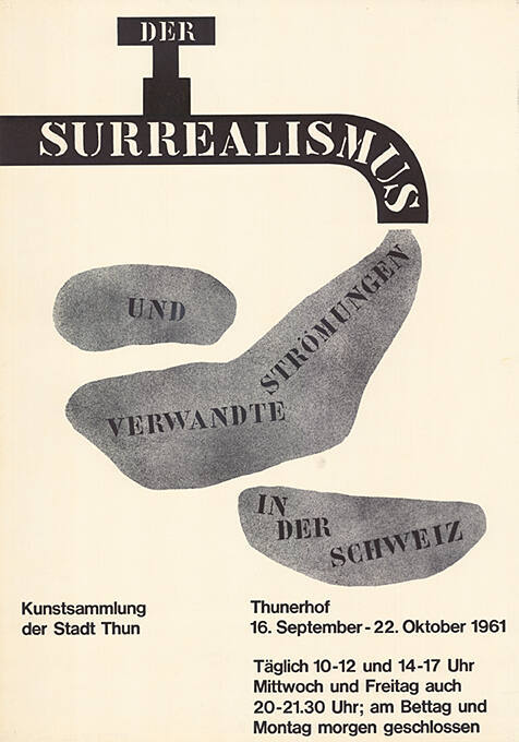 Der Surrealismus und verwandte Strömungen in der Schweiz, Kunstsammlung der Stadt Thun, Thunerhof