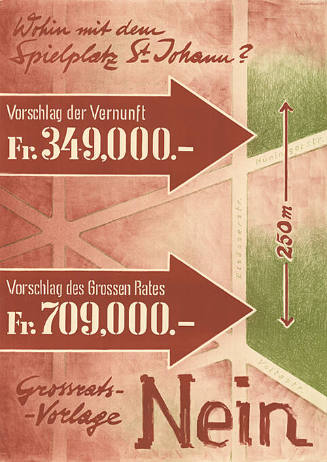 Wohin mit dem Spielplatz St. Johann, Grossratsvorlage Nein