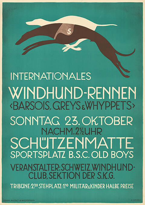 Internationales Windhund-Rennen, Schützenmatte