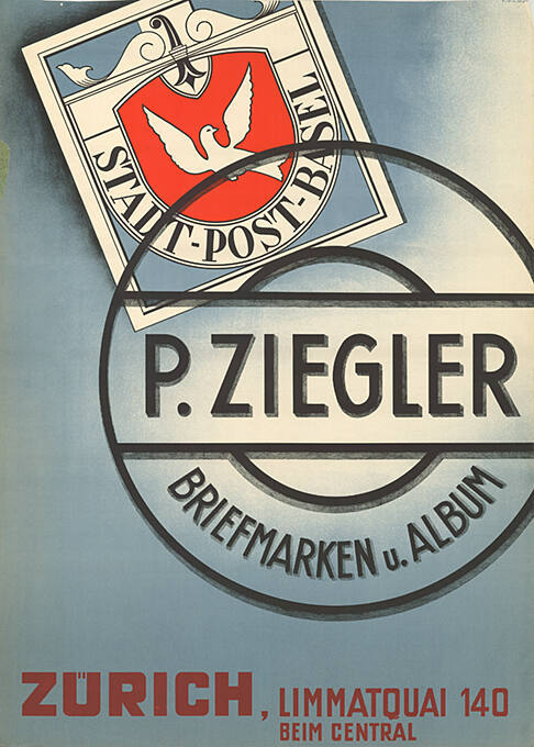 P. Ziegler, Briefmarken u. Album, Zürich