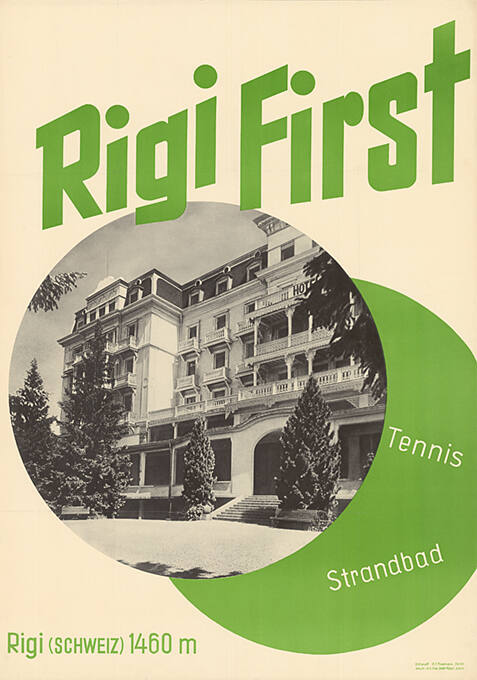 Rigi First, Tennis, Strandbad, Rigi (Schweiz) 1460 m