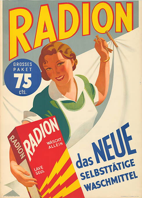 Radion, das neue selbstätige Waschmittel