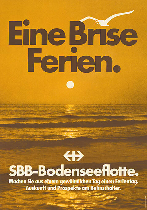 Eine Brise Ferien. SBB-Bodenseeflotte