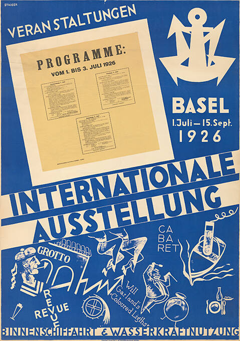 Internationale Ausstellung, Binnenschiffahrt und Wasserkraftnutzung, Basel